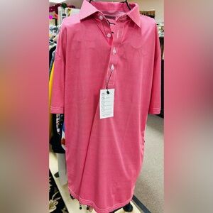 Colors & Co Men's Red & White Polo Shirt, Large, NWT!!!